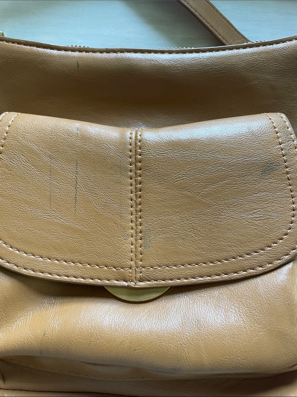Zara Cognac Brown Faux Leather Shoulder Bag - Picture 16 of 16